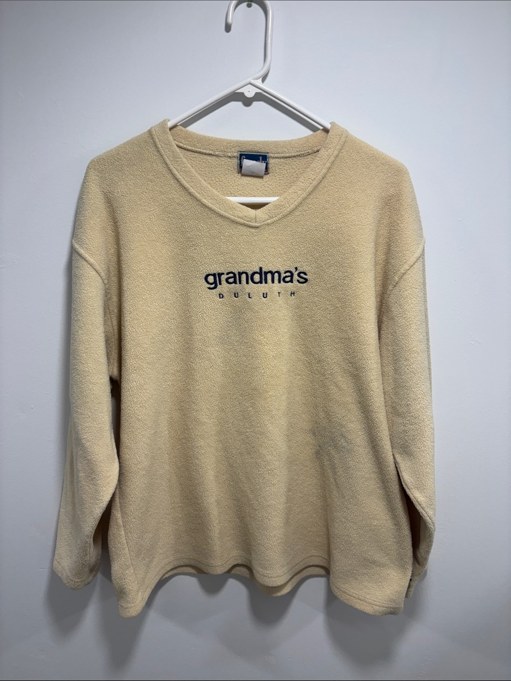 Grandma's Duluth Cream Fleece Crewneck Large